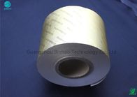 Papier de papier aluminium d'or d'OEM avec graver l'emballage en refief adapté aux besoins du client d'aluminium de logo/tabac