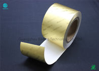 Papier d'aluminium en aluminium de relief de tabac imprimé par or pour l'emballage de boîte de cigarette