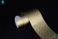 Longueur stratifiée de métallisation de papier gravante en refief 1500m de papier aluminium de cigarette de Logo Company Name Gold Rubbing