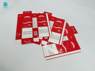 Carton blanc rouge de carton de boîte de porte-cigarettes de tabac avec le logo de estampillage chaud