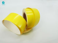 Papier 90-114mm intérieur jaune brillant de cadre de carton de paquet de cigarette en petit pain