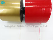 Ligne imprimée adaptée aux besoins du client d'or bande de larme de 2 millimètres pour le cachetage de sac