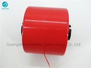 Bande olographe 2mm rouge faite sur commande de bande de larme de sécurité pour l'emballage de sac