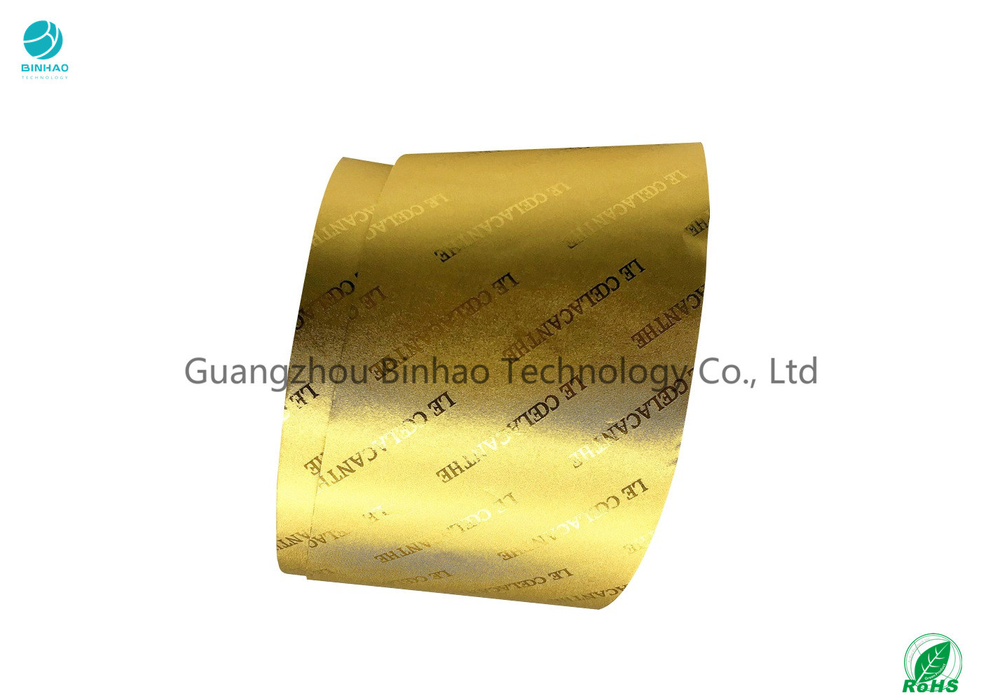 Papier gravant en refief de papier aluminium d'or pour l'emballage de cigarette dans 55GSM