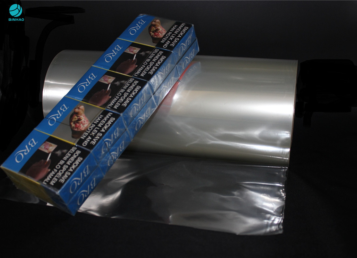 film d'emballage de PVC 27micron pour l'emballage de boîte de cigarette