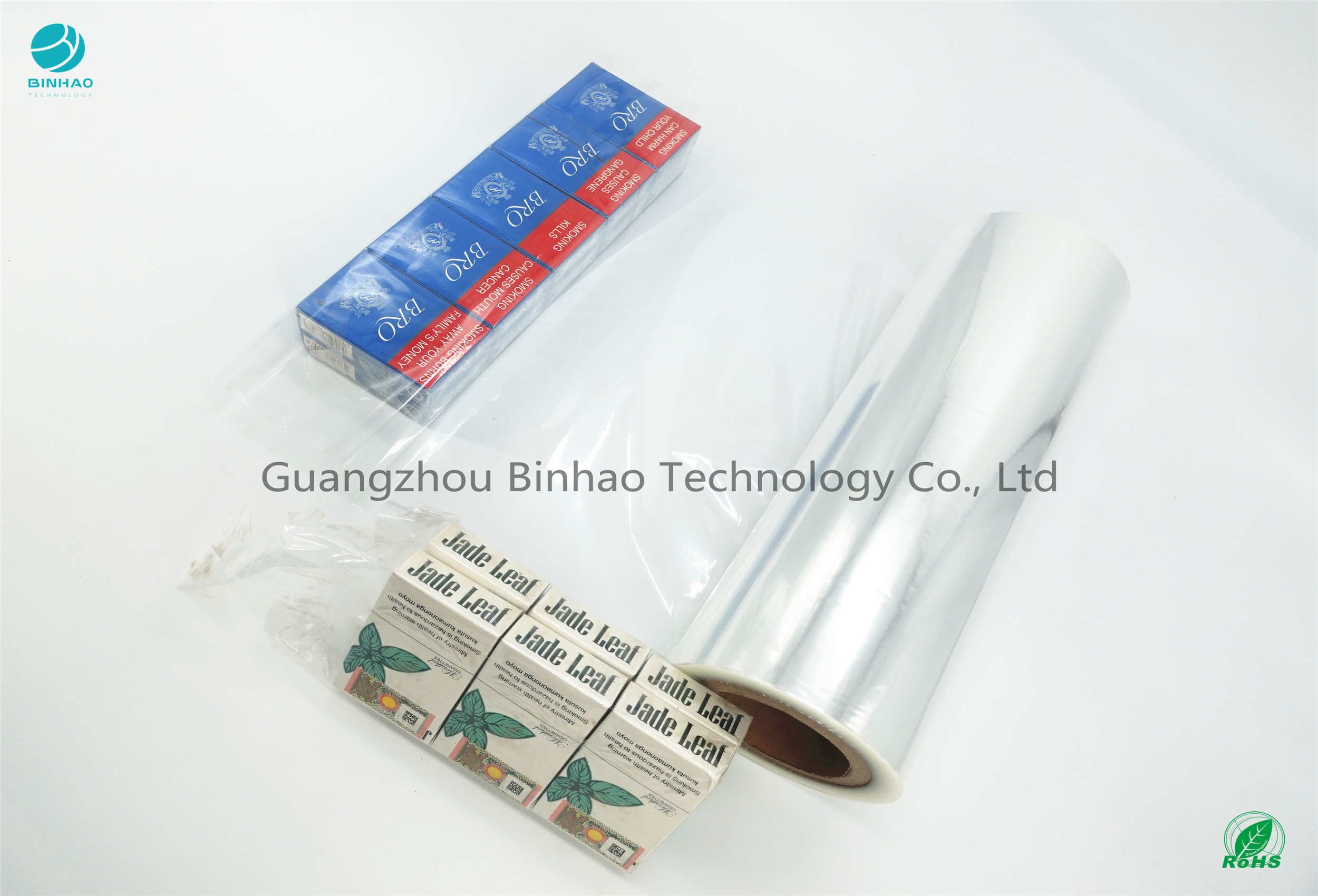 Film à haute brillance d'emballage de PVC de tabac de l'élongation 600% de Rosh