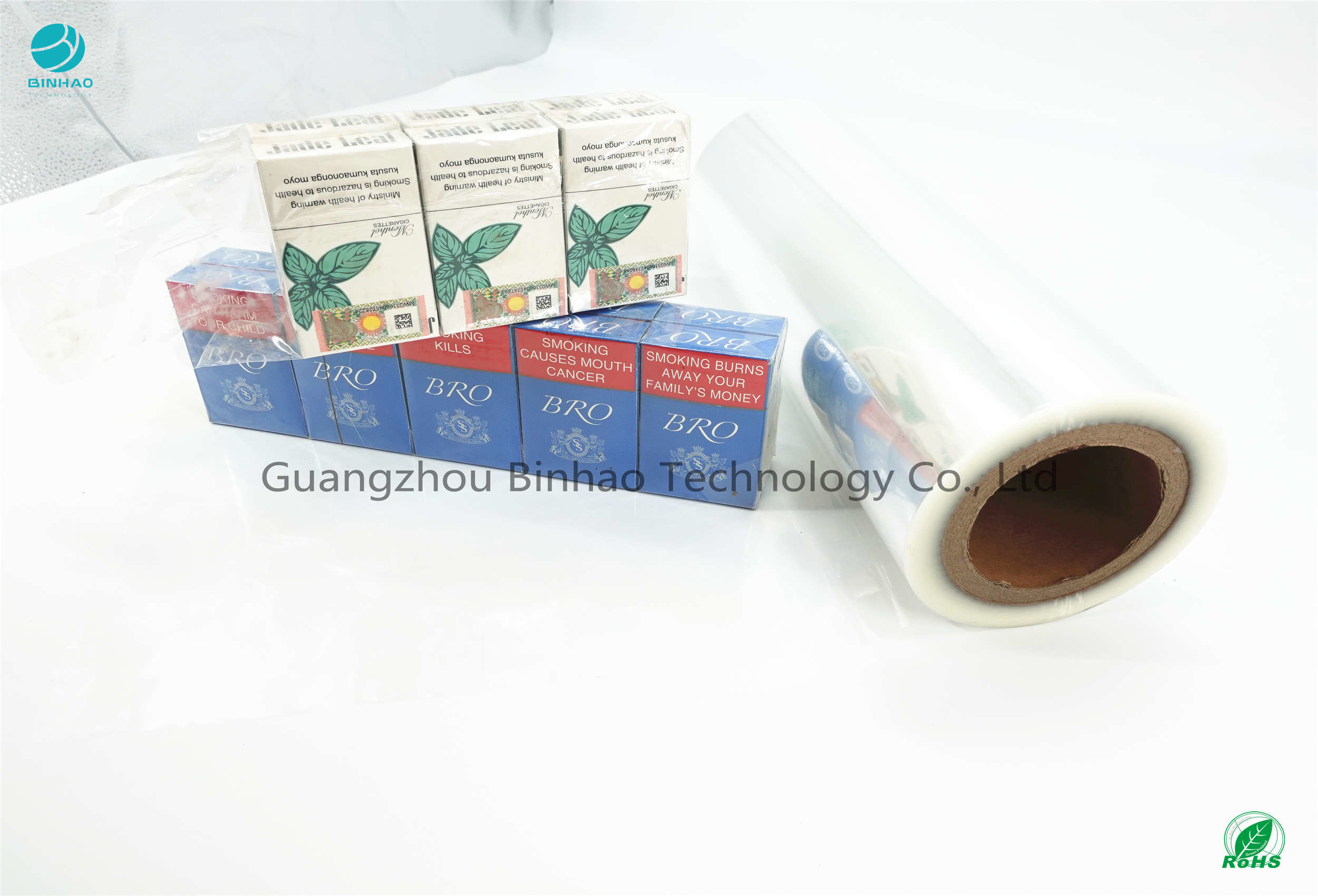 Film d'emballage de PVC du polychlorure de vinyle 350mm pour le tabac