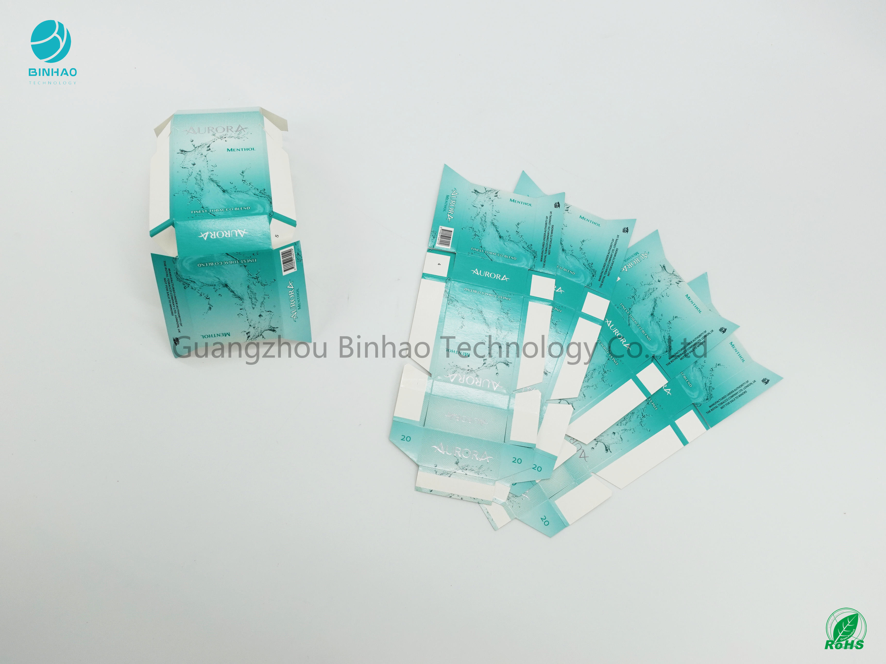 Carton 220gsm adapté aux besoins du client de impression UV de porte-cigarettes de surface de couleur d'éclat