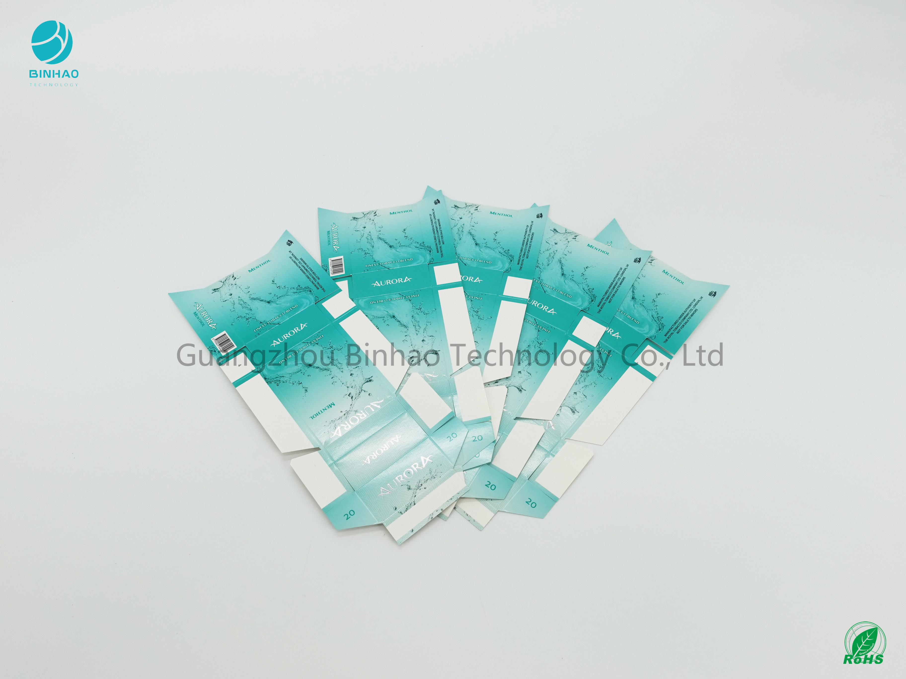 Porte-cigarettes de carton de matériaux de paquet de tabac de couleur de conception de modèle d'AI 10 petites cases