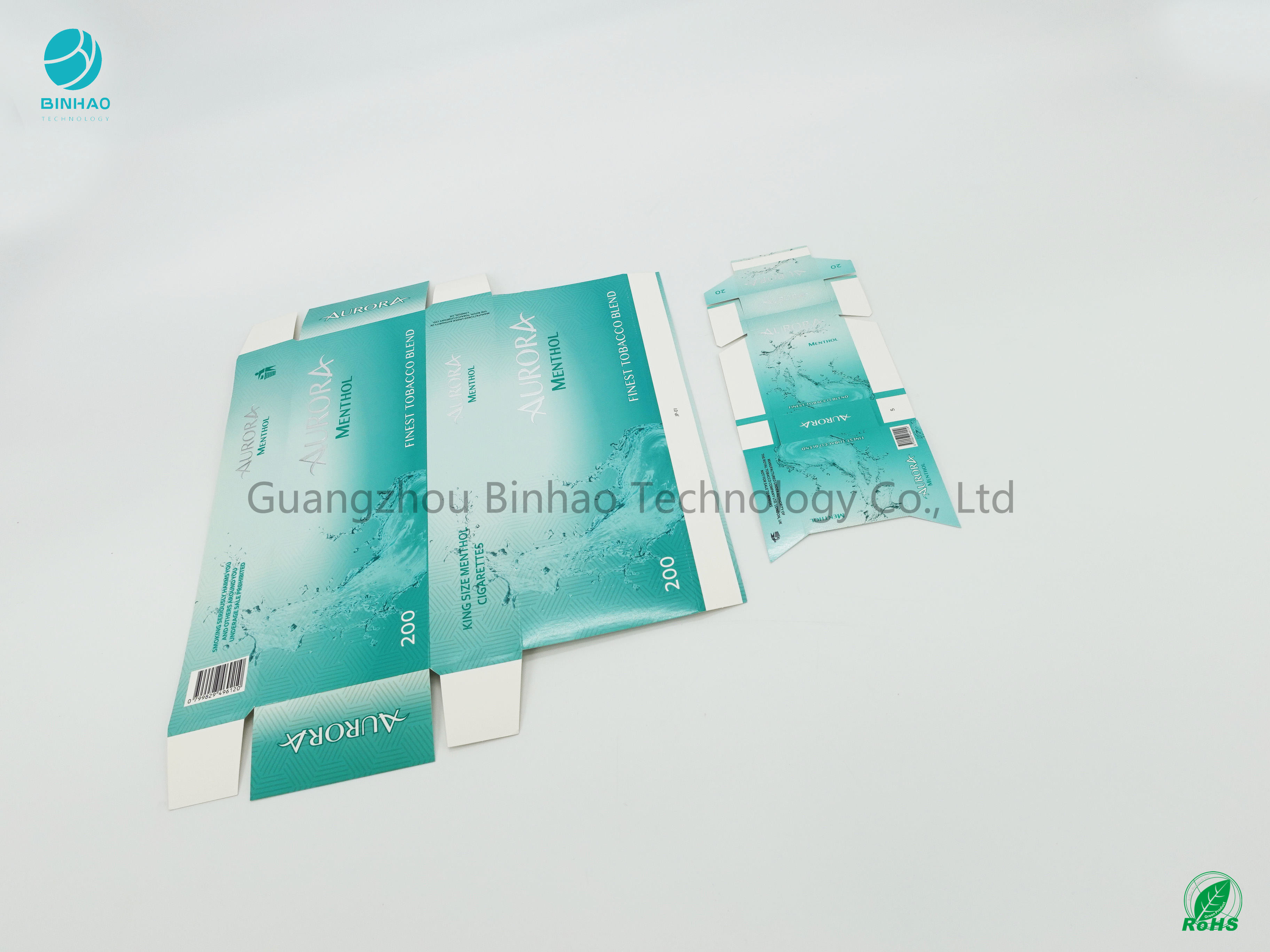 Surface douce impression de papier brut du carton 225gsm de porte-cigarettes de carton