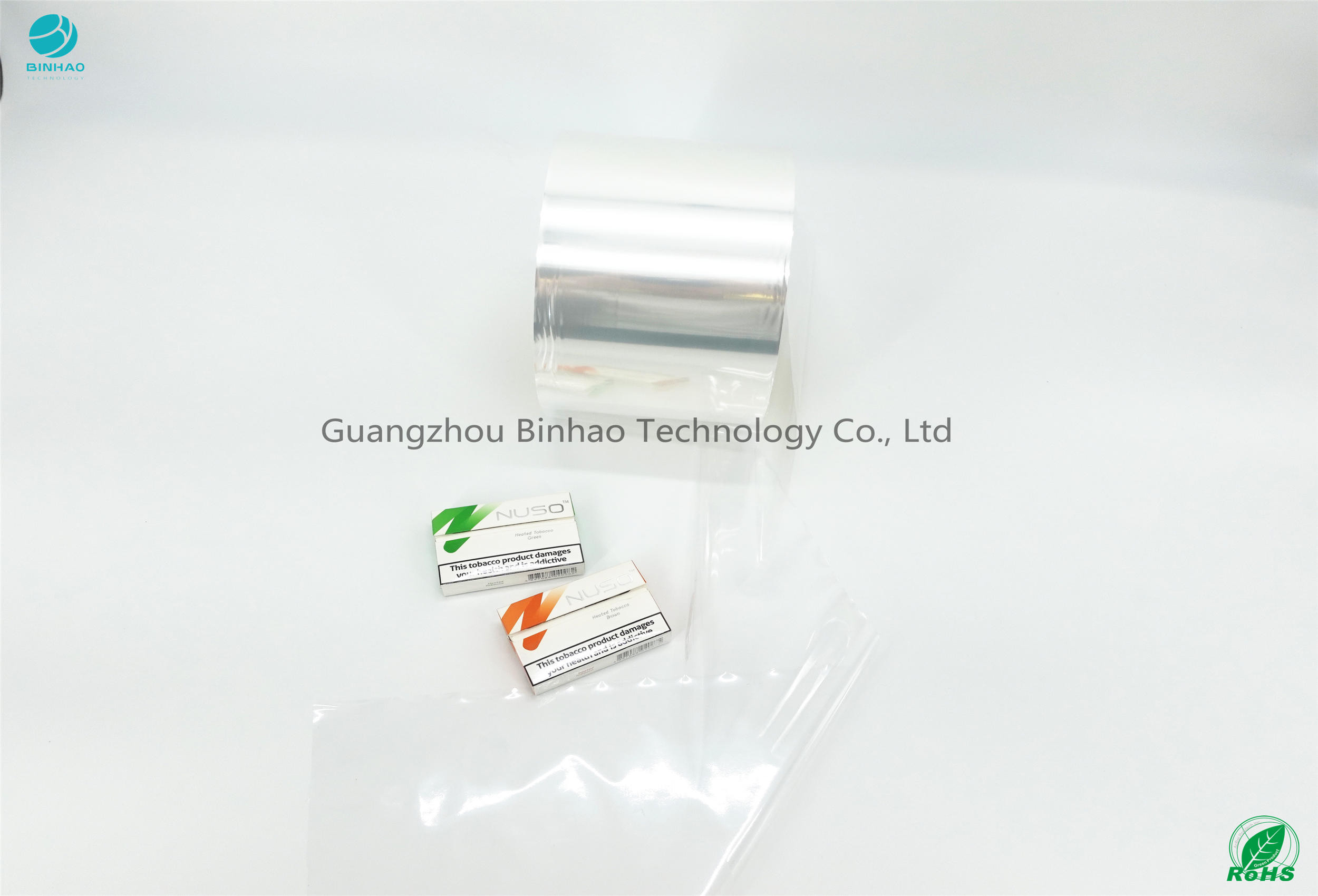 Surface latérale claire d'éclat du taux 5% de rétrécissement de matériaux de paquet de HNB E-Cigareatte