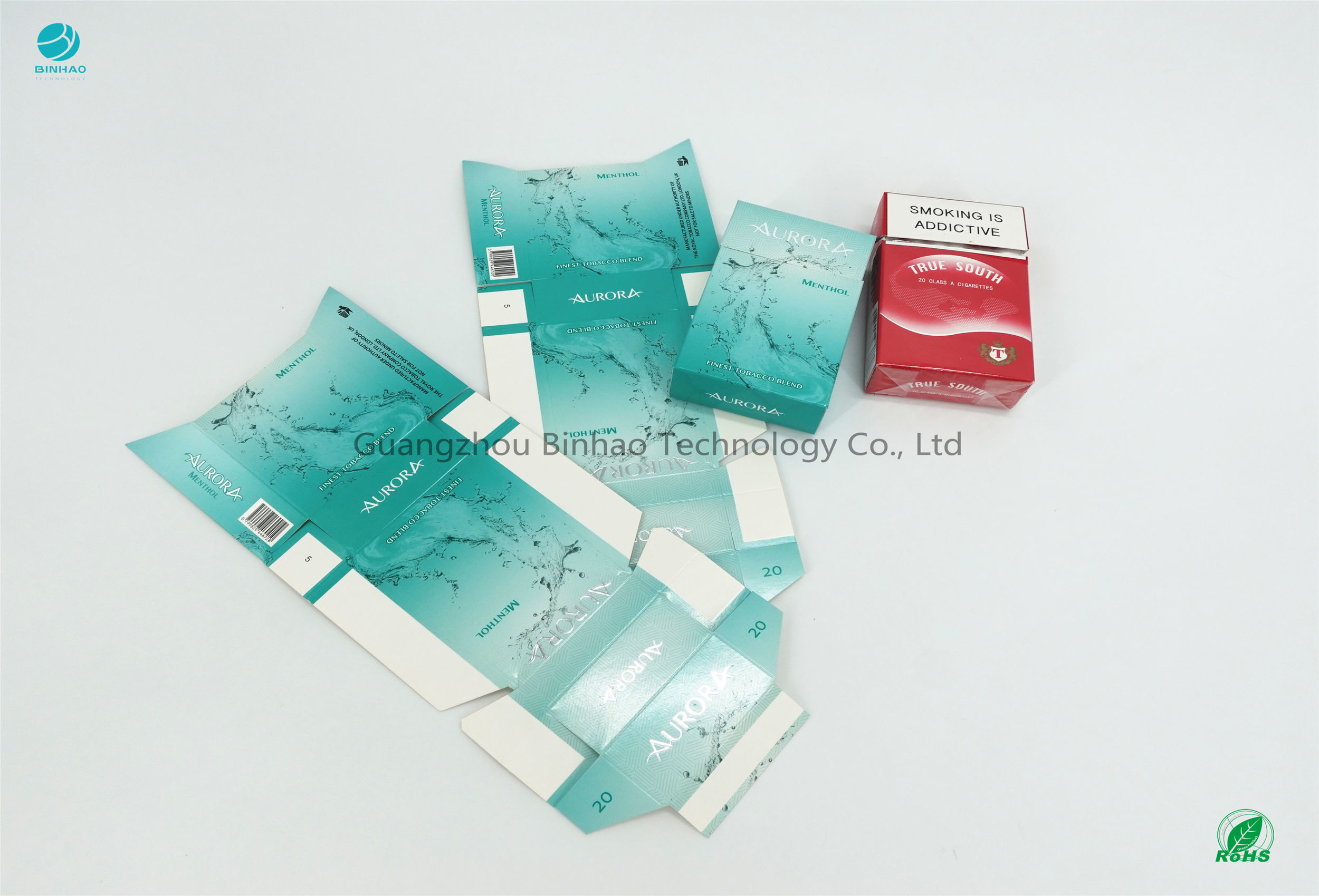 Carton triple SBS de papier de boîtes d'emballage de cigarette de revêtement de lame imprimant ≤1.0um PSP