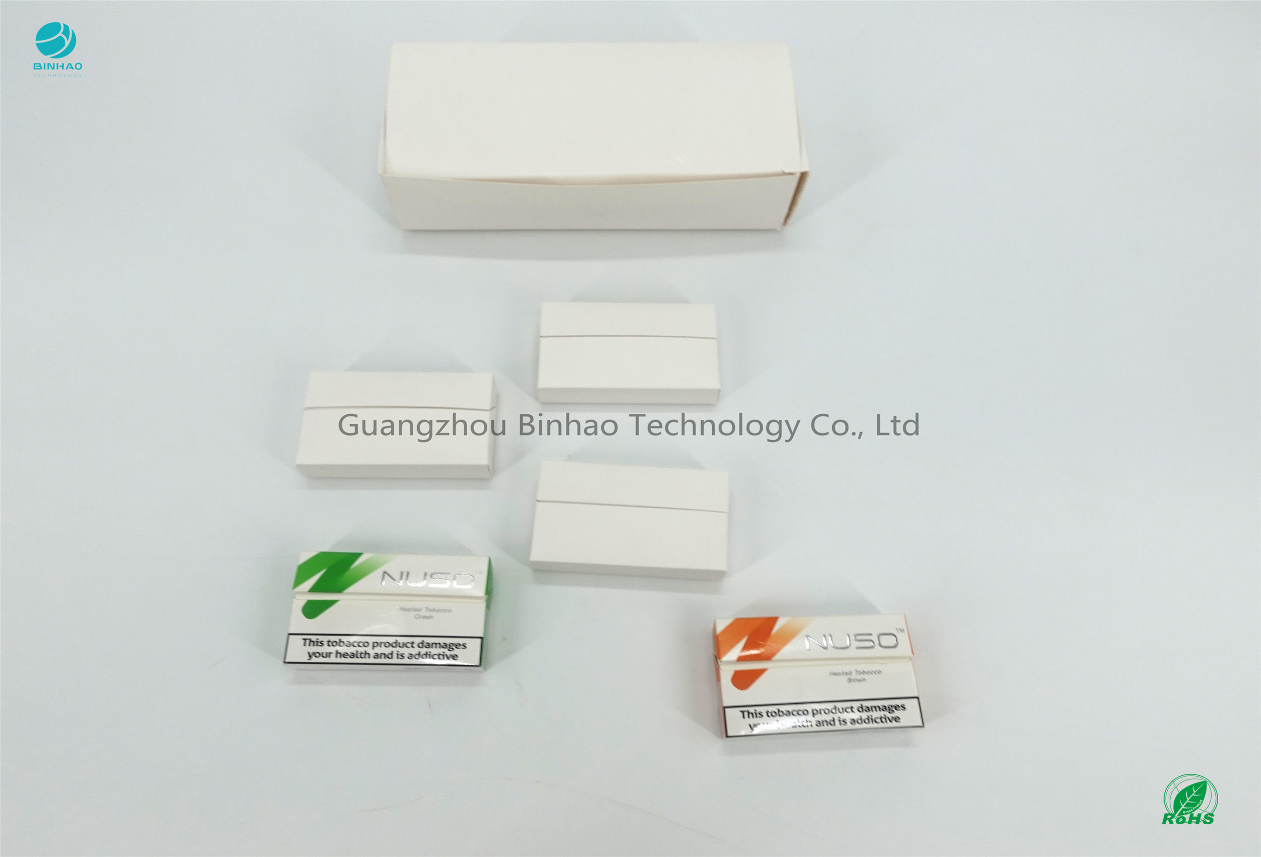 Les caisses réutilisées empaquettent des matériaux pour le revêtement de couleur d'impression d'E-tabac de HNB