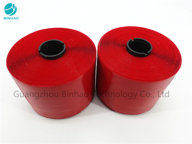 Bande olographe 2mm rouge faite sur commande de bande de larme de sécurité pour l'emballage de sac
