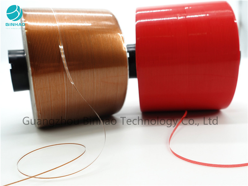 Ligne simple bande de larme de couleur de Brown pour l'emballage de cigarette 1,6 millimètres 2 millimètres 3 millimètres
