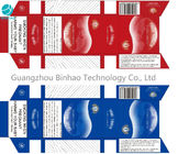 Paquet fait sur commande rouge de fumée de porte-cigarettes de papier bleu avec la conception de personnalité