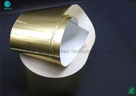 Aluminium de 6,5 microns avec le papier brillant de papier aluminium d'impression d'or/argent dans la taille de la normale 55gsm