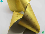 La couleur d'or de papier de papier aluminium du tabac 1500M Long Good Extensibility a adapté aux besoins du client