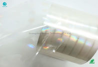 Largeur adaptée aux besoins du client olographe de résistance d'humidité de film de haut tabac du transparent BOPP