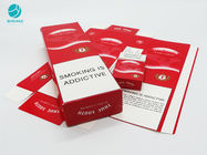 Caisses durables de papier de carton de conception rouge pour l'emballage de boîte à tabac de cigarette