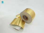 Papier lumineux de papier aluminium d'or du composé 83mm d'OEM pour le paquet de cigarette