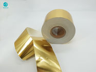 Papier lumineux de papier aluminium d'or du composé 83mm d'OEM pour le paquet de cigarette
