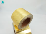 Papier d'aluminium fait sur commande d'aluminium du composé 114mm d'or pour l'emballage intérieur de cigarette