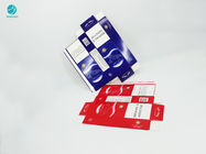 Boîte en carton de empaquetage de cigarette bleue rouge inoffensive avec la conception personnalisée