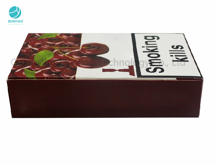 Caisse vitreuse de cigarette de paquets durables de tabac avec l'estampillage UV