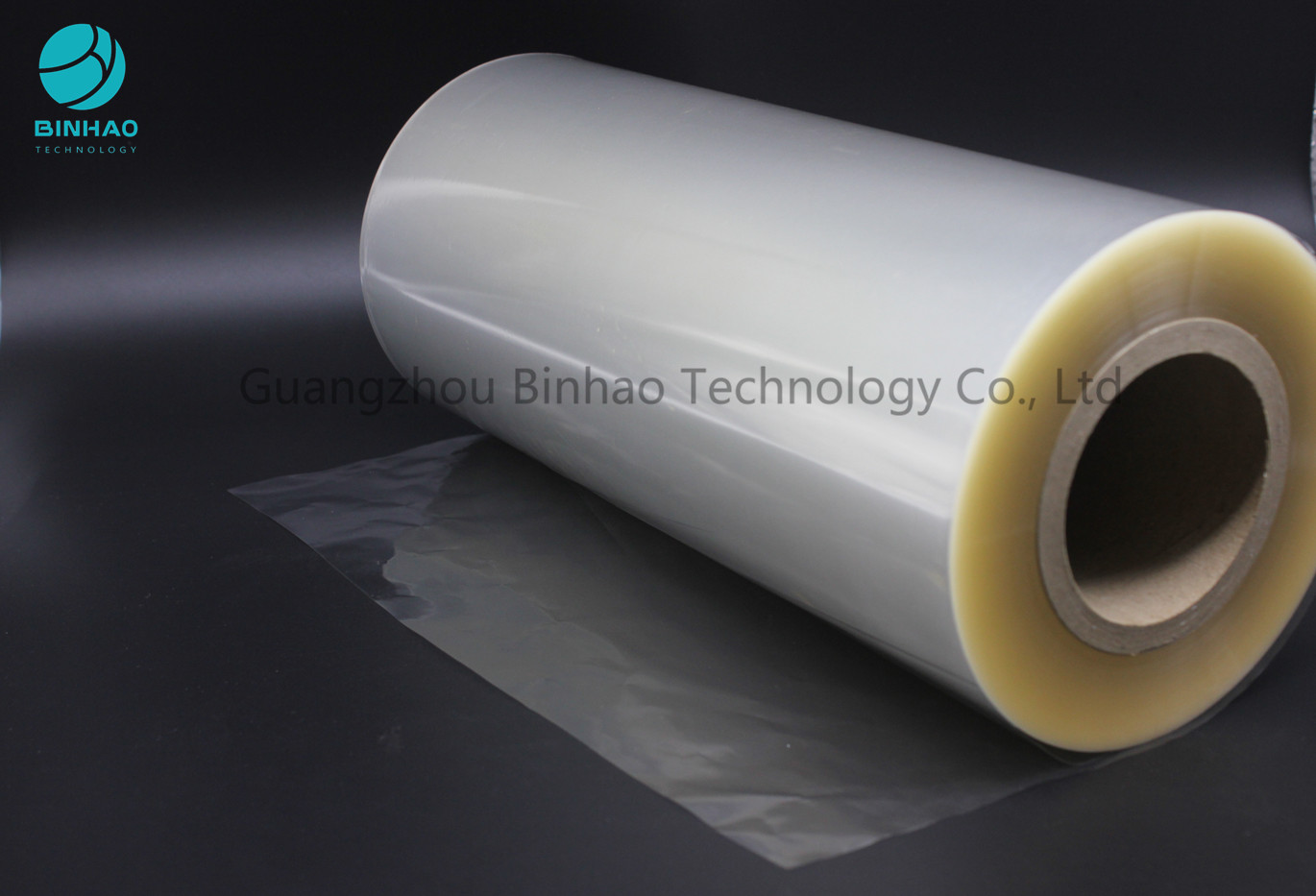 Film orienté biaxialement olographe transparent d'emballage de tabac de polyéthylène de petit pain de film
