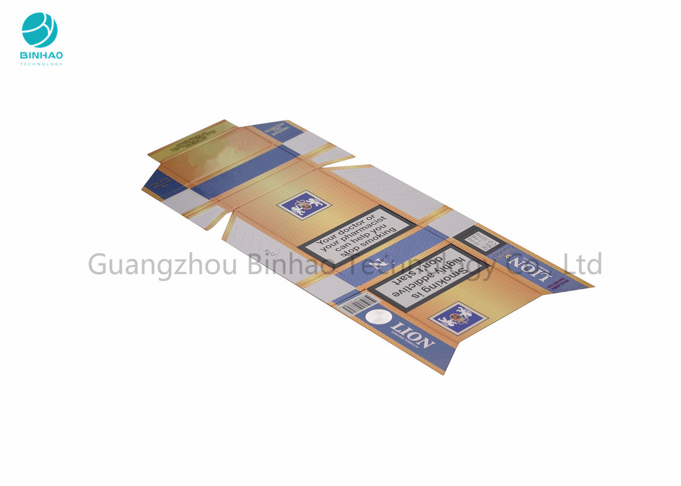 Porte-cigarettes de papier de carton/paquet polychrome de clope d'impression avec l'estampillage chaud