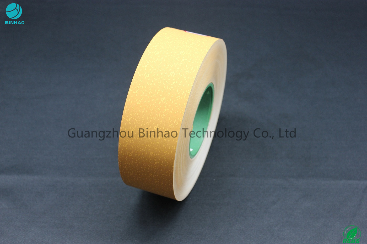Le papier filtre adapté aux besoins du client de tabac avec de l'or de estampillage chaud raye la largeur de 50mm
