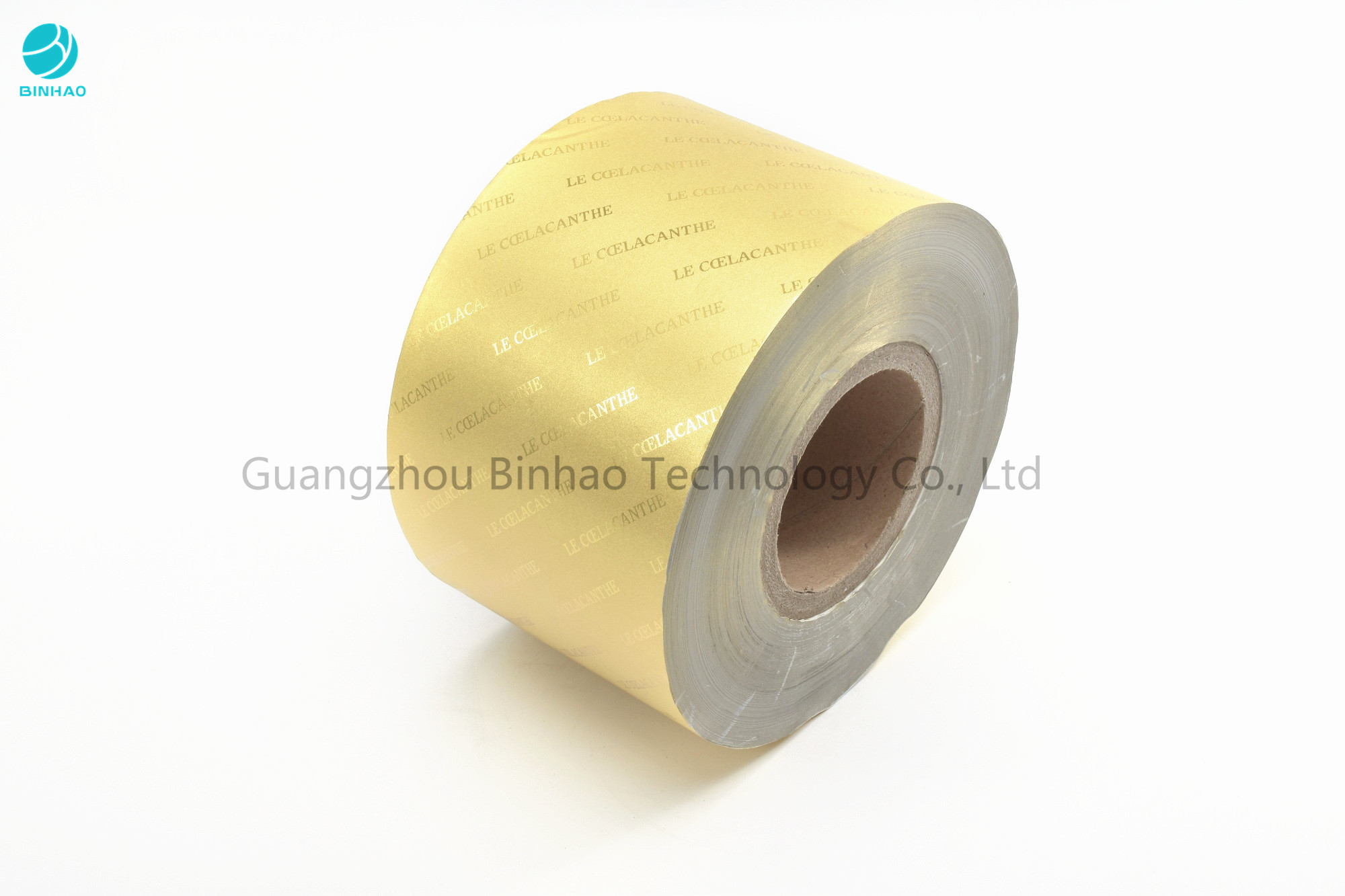 L'or gravant en refief de transfert argentent le papier de papier aluminium dans 85/76 millimètres dans l'emballage alimentaire de cigarette