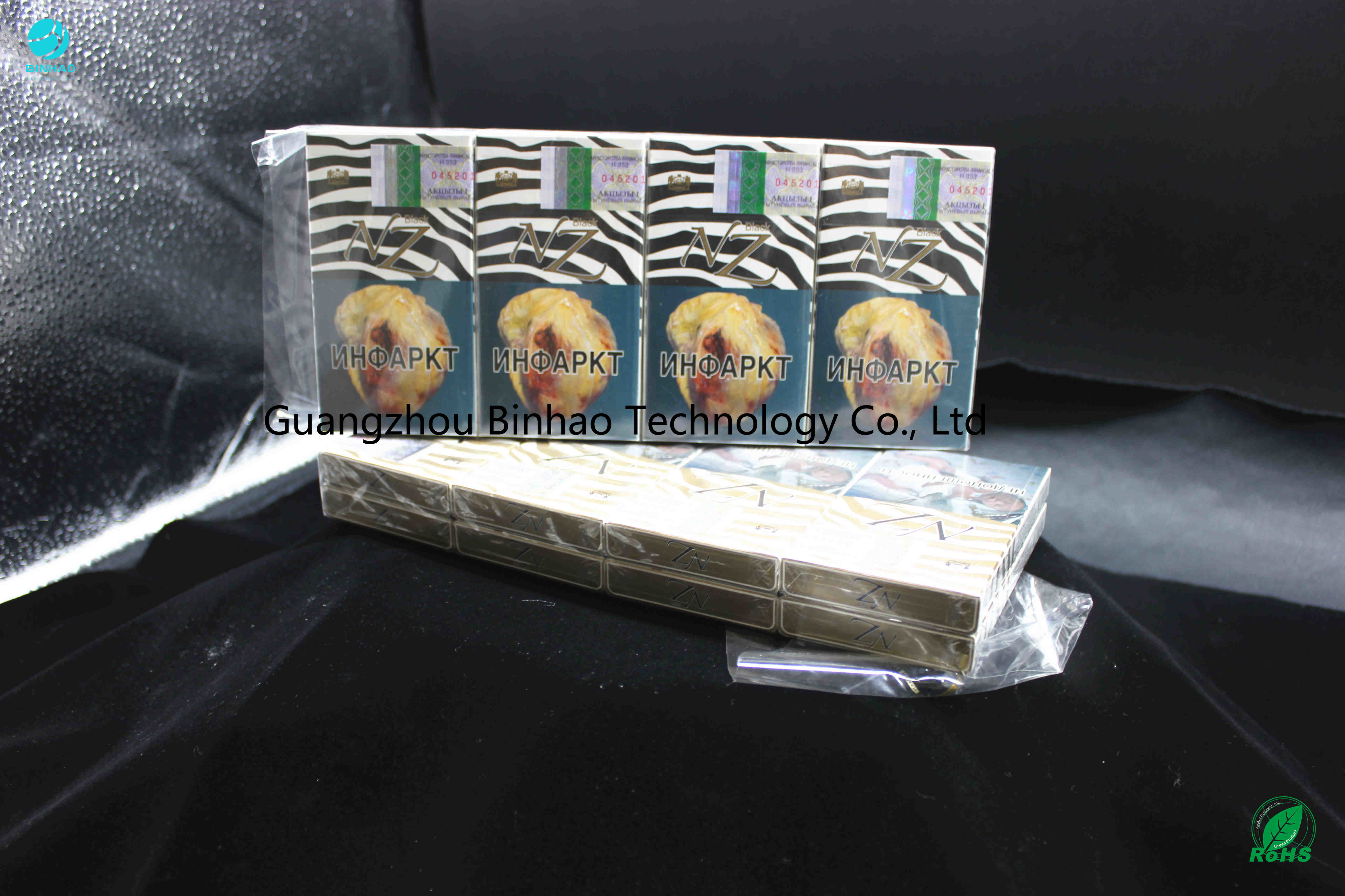 La cigarette de emballage nue de Solf de PVC de film durable d'emballage enferme dans une boîte la brume élevée 1,15% de transparent