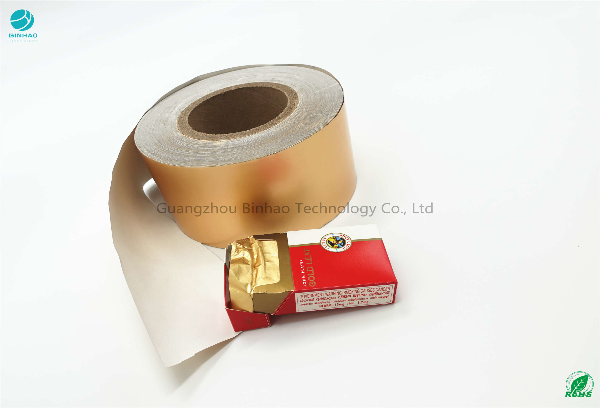 Papier imperméable de papier aluminium de fumée de colle de 85% stratifié par 76mm