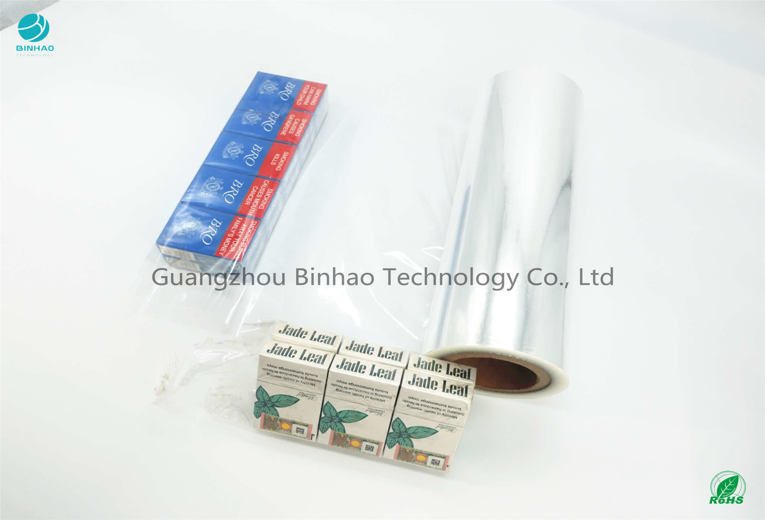 Film d'enveloppe de rétrécissement de paquet de PVC 15μ-60 μ pour la cigarette