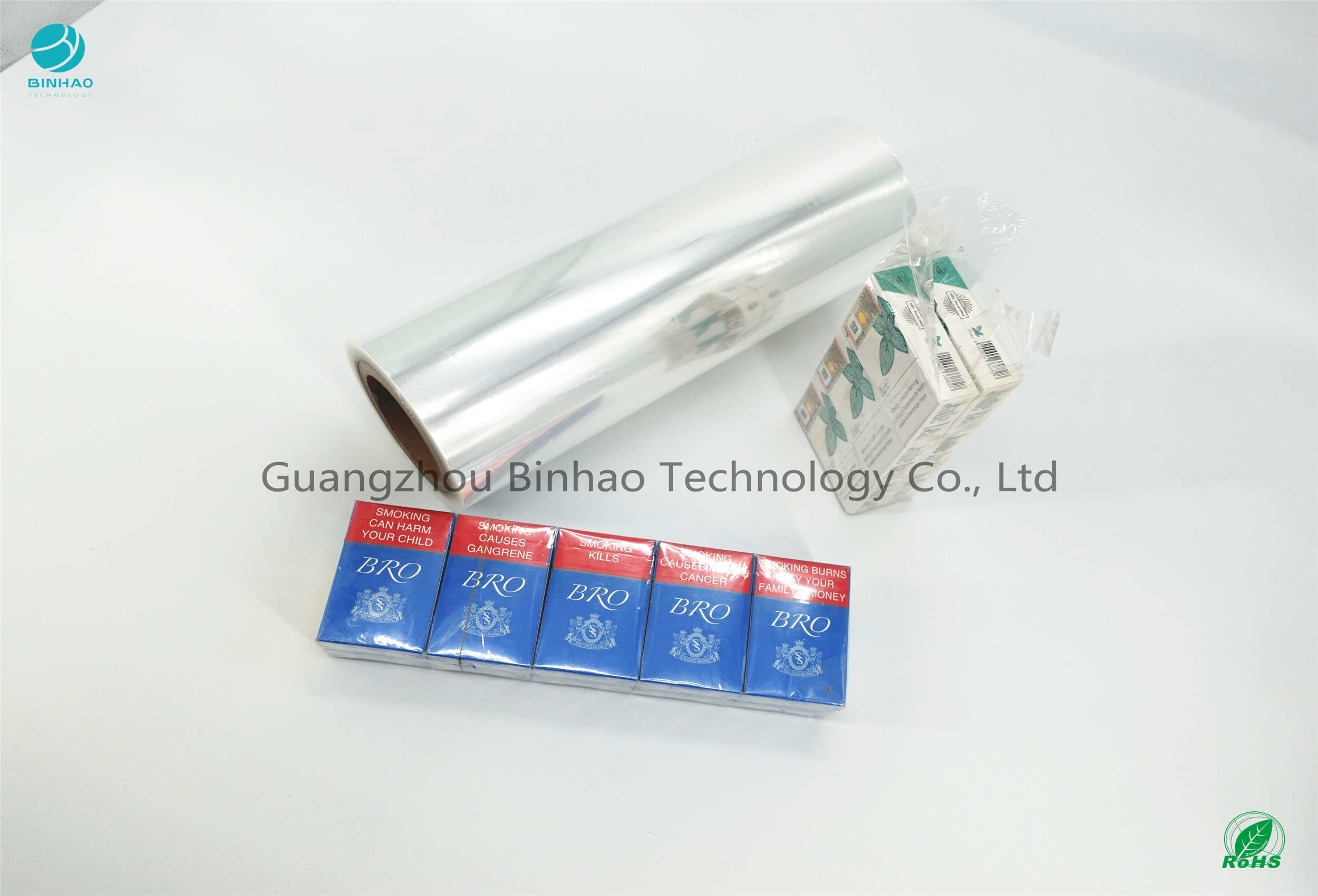 Haut film 350mm rigide antipoussière brillant d'emballage de PVC de cigarette