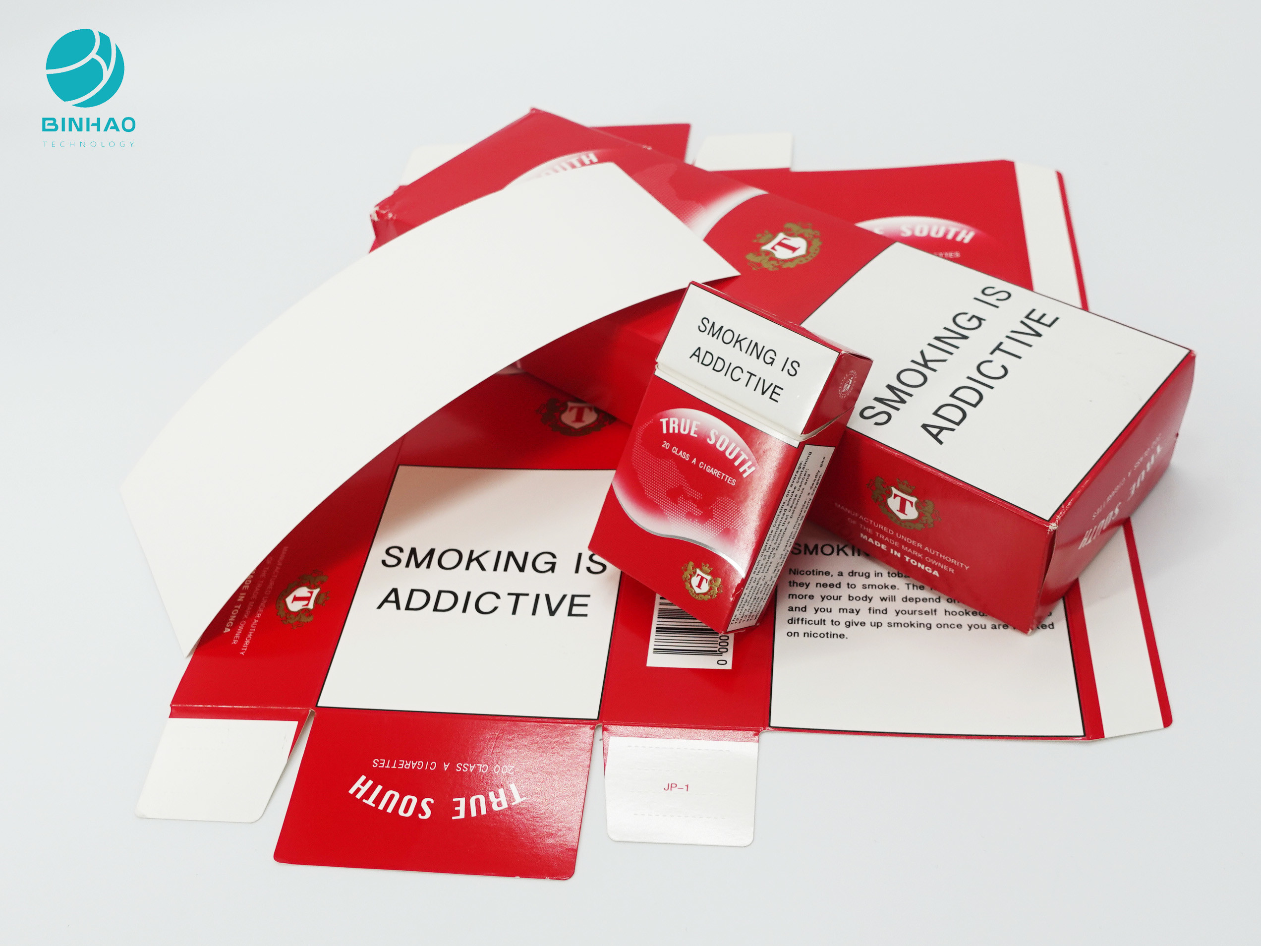 Couleur faite sur commande fumant le carton de papier ordinaire pour la caisse d'emballage de porte-cigarettes