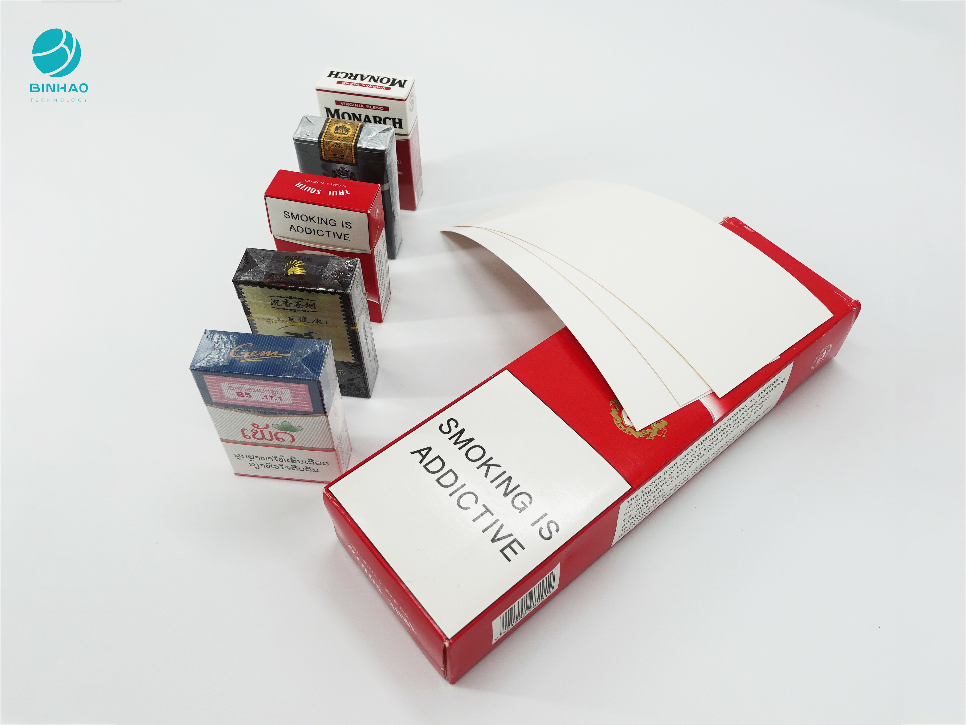 Boîte en carton de relief durable de caisse de logo pour le tabac de cigarette