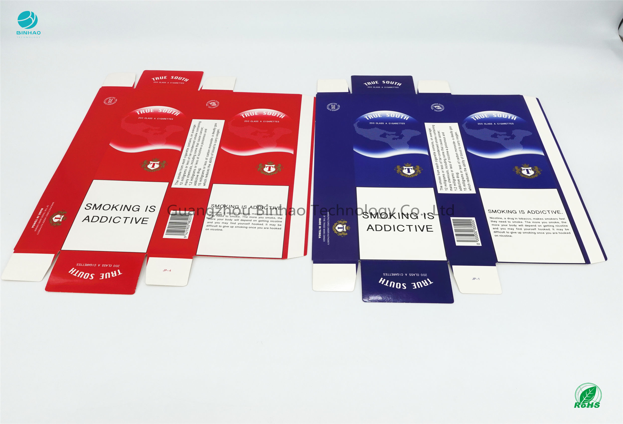 Les porte-cigarettes ont adapté la couleur aux besoins du client de saturation de Logo And Size Cardboard High