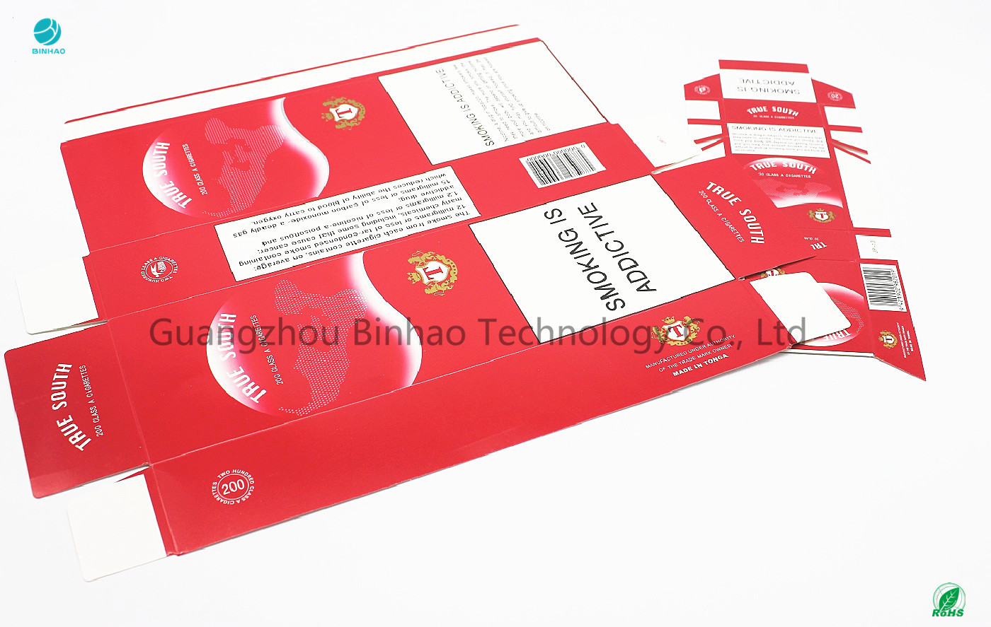 Emballage populaire rouge chinois du Roi Size Cigarette Box de 7.8mm dans la machine de GD