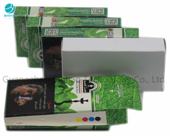 Porte-cigarettes verts de carton de paquet de tabac et boîtes externes de Shisha