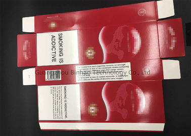 Le carton fait sur commande d'emballage de boîte de porte-cigarettes en métal coloré de bidon de fume