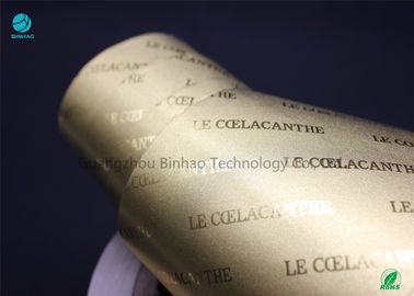 Papier brillant de papier aluminium de transfert d'or en matériaux environnementaux